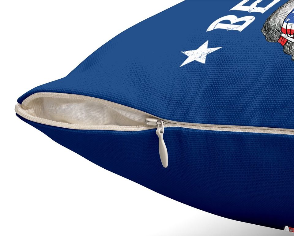 Ben Drankin Throw Pillow