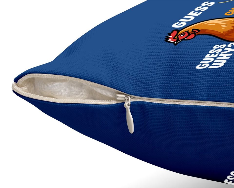 Guess What Chicken Butt Throw Pillow