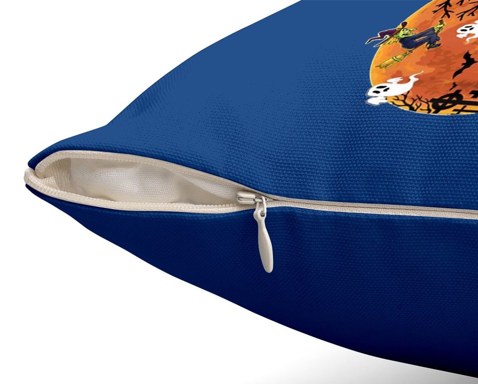 Booooks! Ghost Reading Books Halloween Throw Pillow