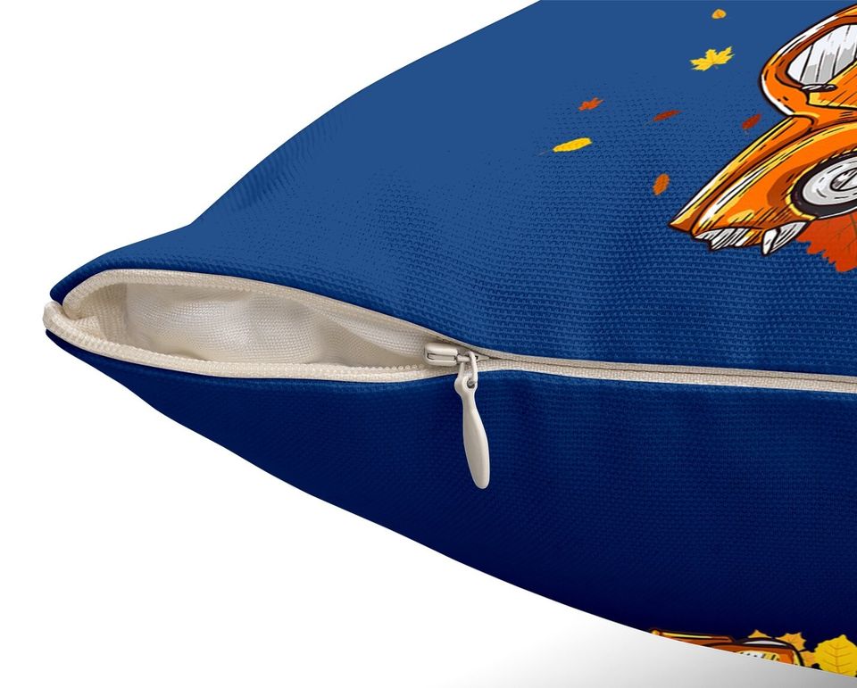 It's Fall Y'all Pumpkin Truck Autumn Tree Hello Fall Throw Pillow