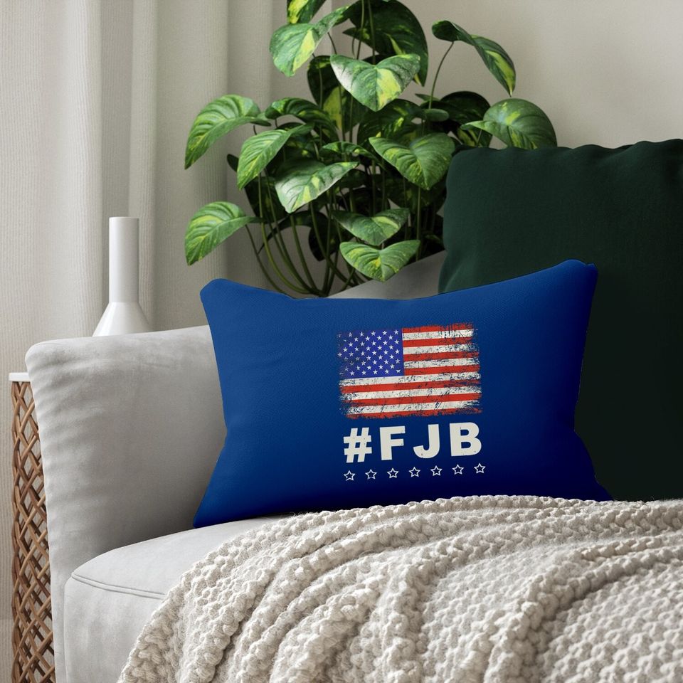 Fjb Pro America Us Distressed Flag F Joe Fjb Lumbar Pillow