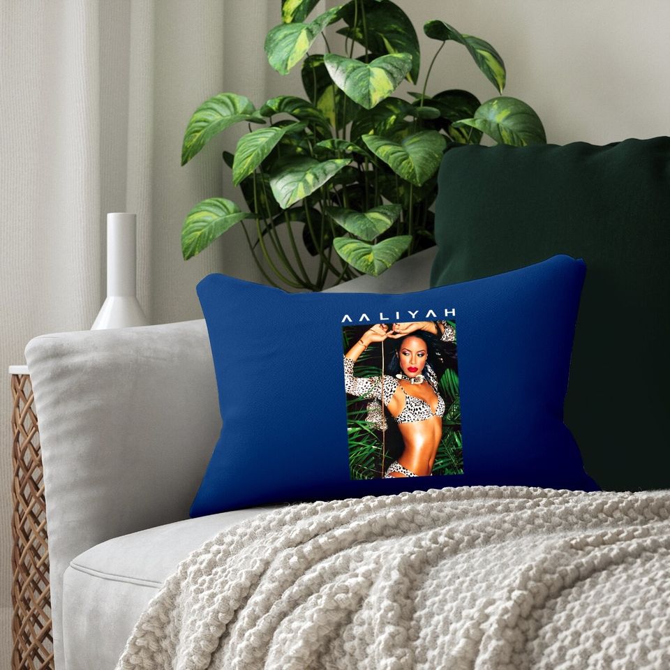 Aaliyah Animal Print Aaliyah Photo Lumbar Pillow