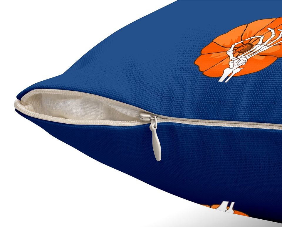 Pumpkin Boobs Skeleton Hands Halloween Throw Pillow