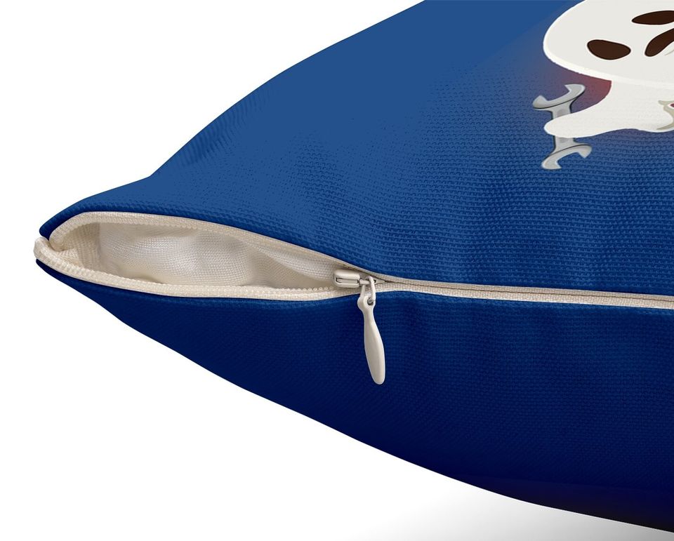 Ghost Halloween Error 404 Costume Not Found Throw Pillow