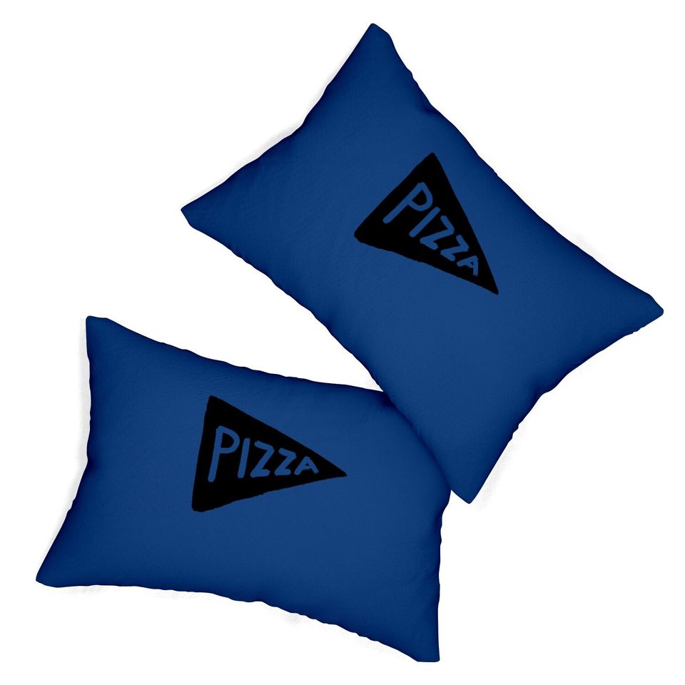 Pizza Party Graphic Lumbar Pillow