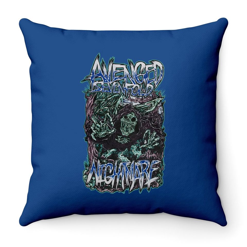 Avenged Sevenfold Reaper Scream Throw Pillow