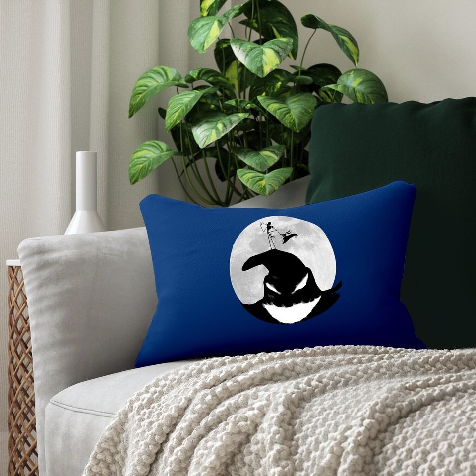 Disney Jack Skellington Oogie Boogie Moon Lumbar Pillow
