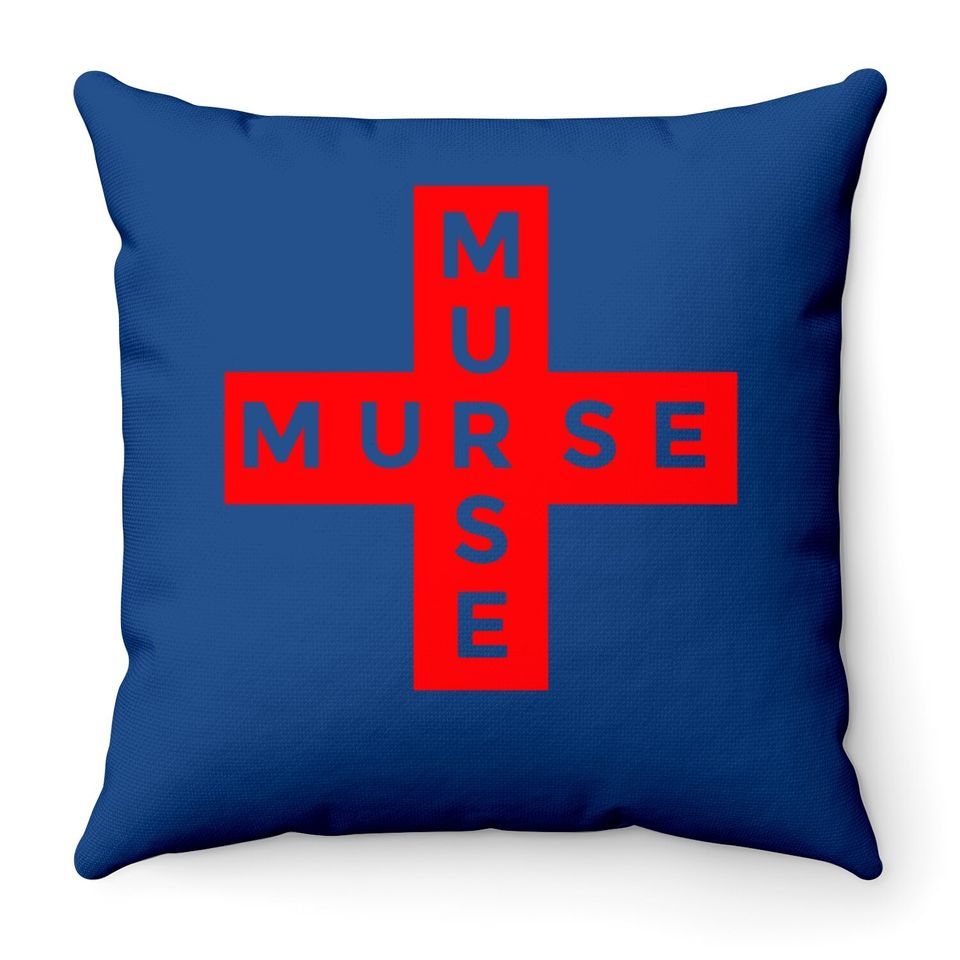 Cool Male Nurse Cross Design Throw Pillow
