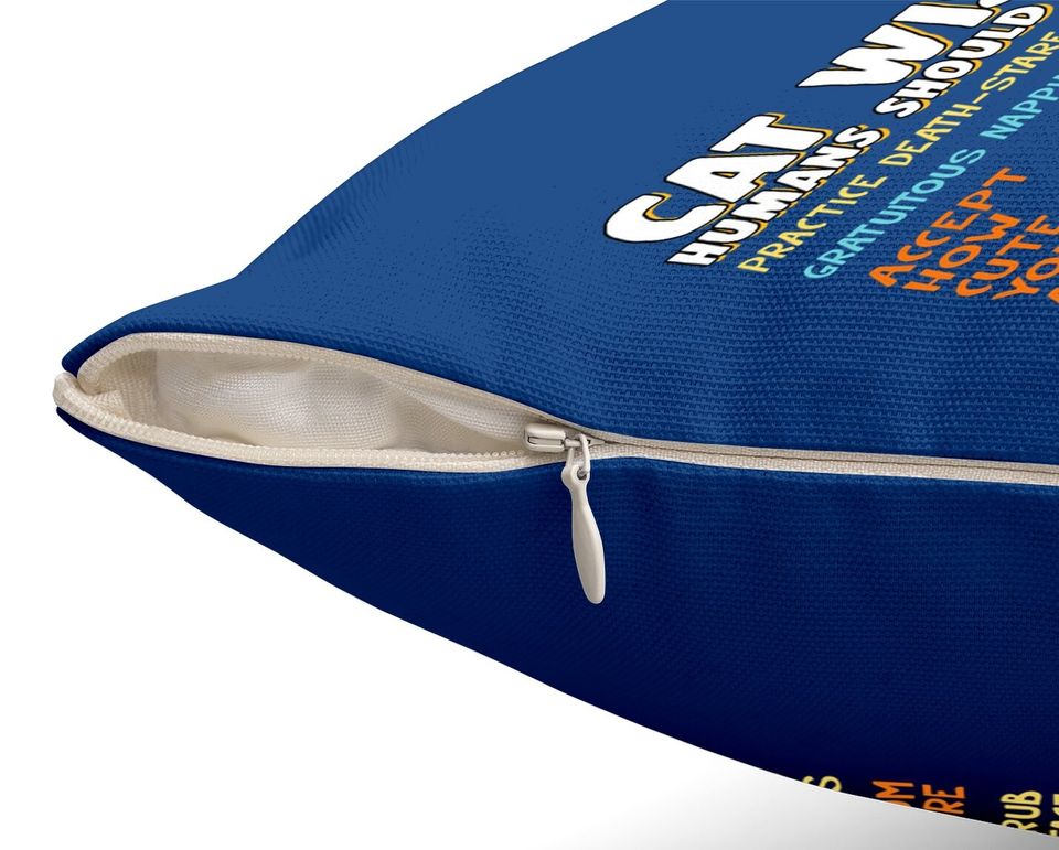 Cat Wisdom Human Should Learn From Throw Pillow