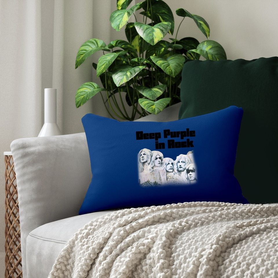 Deep Purple In Rock Lumbar Pillow