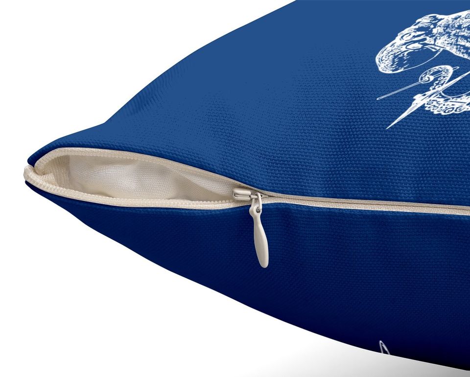 Drummer Octopus Playing Drums Throw Pillow