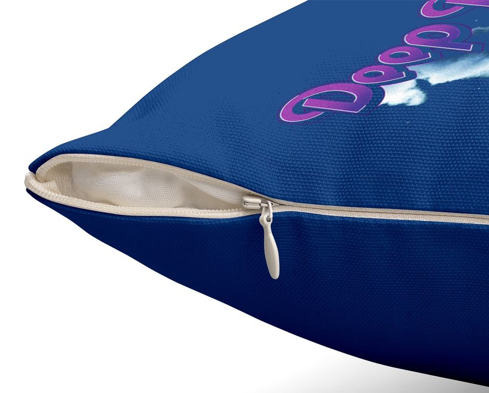 Deep Purple Smoke On The Water Throw Pillow