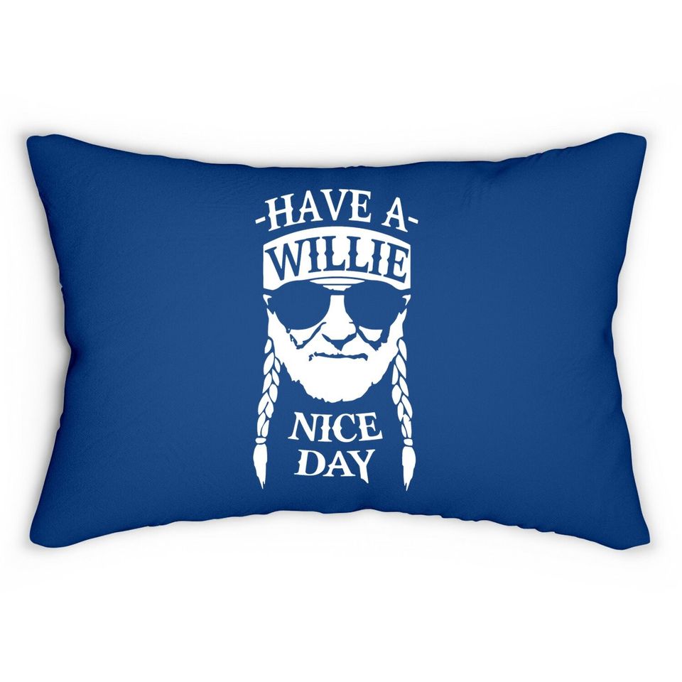 Have A Willie Nice Day Lumbar Pillow