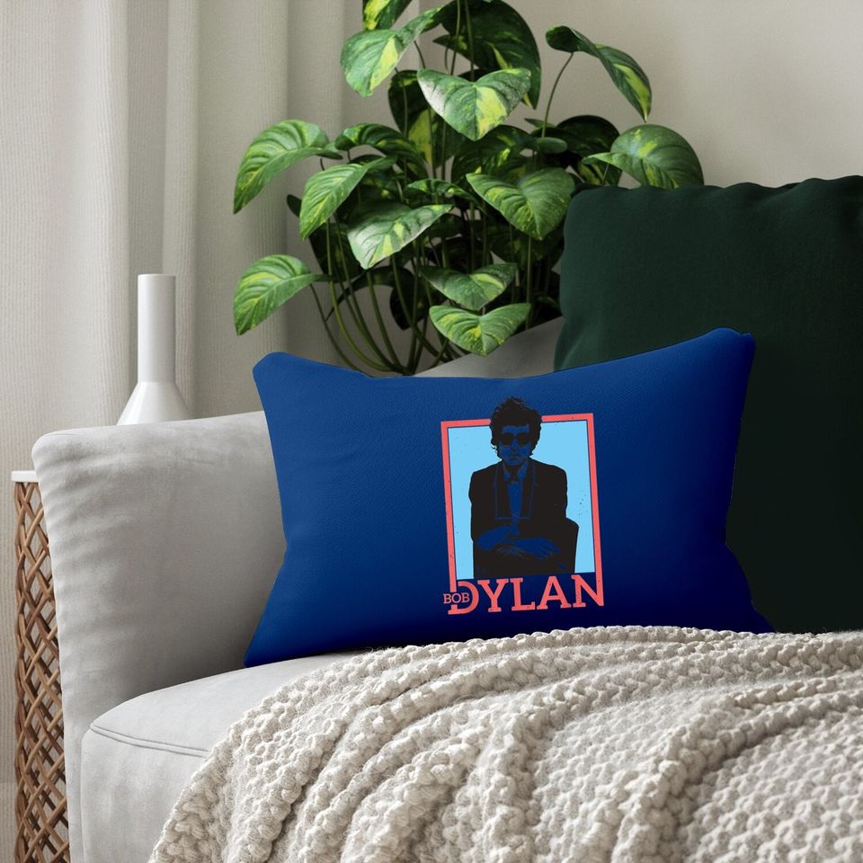 Bob Dylan Outline ly Licensed Lumbar Pillow