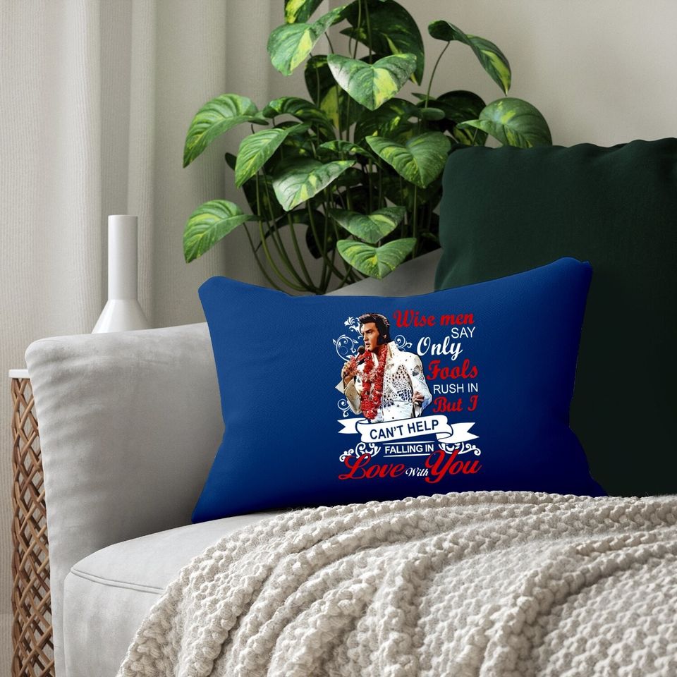 Elvis Presley Falling In  love With You Lumbar Pillow