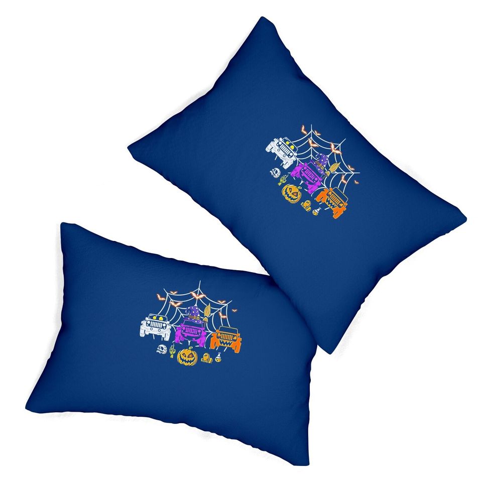 Halloween Jeep Lumbar Pillow