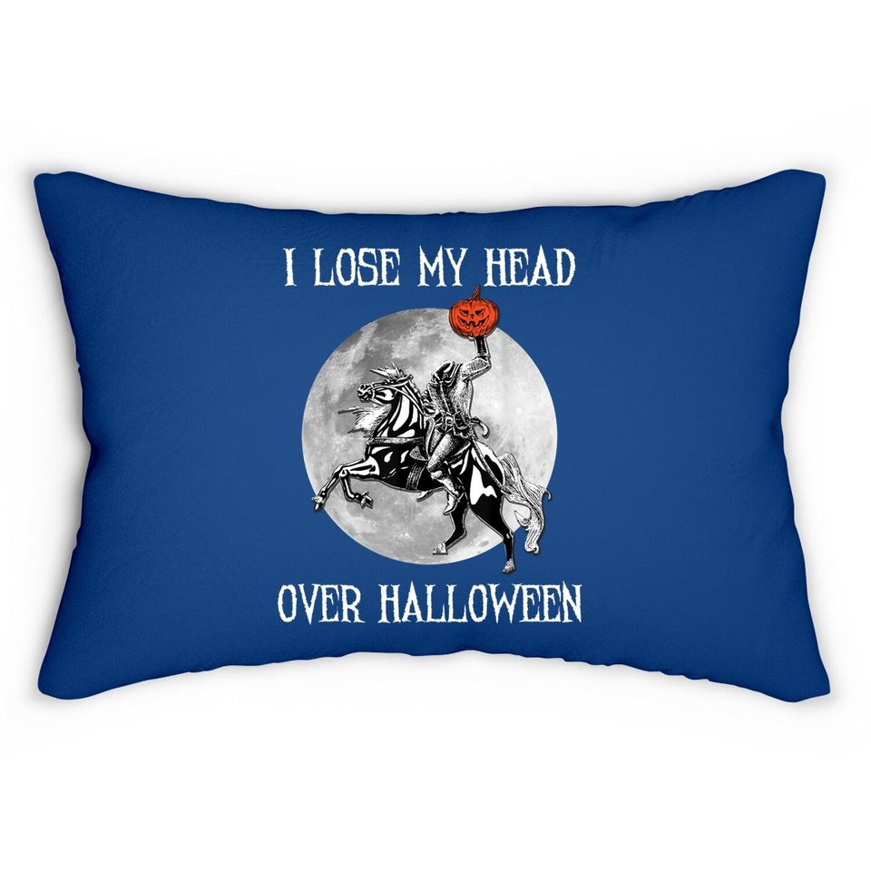 Vintage Halloween Headless Horseman Lumbar Pillow