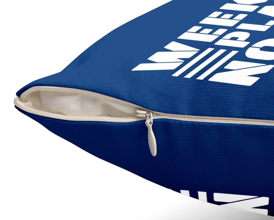 Weekend Plans No Plan Throw Pillow