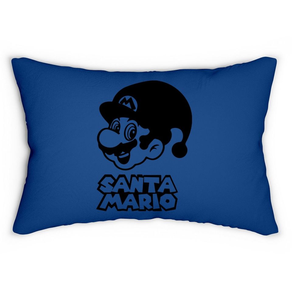 Christmas Santa Mario Lumbar Pillow