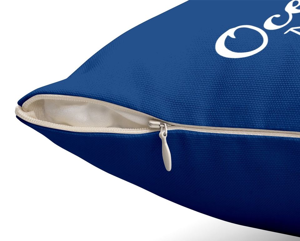 Ocean Air Salty Hair Throw Pillow