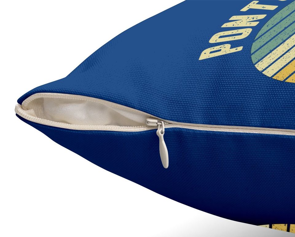 Vintage Pontoon Captain Pontoon Boat Throw Pillow