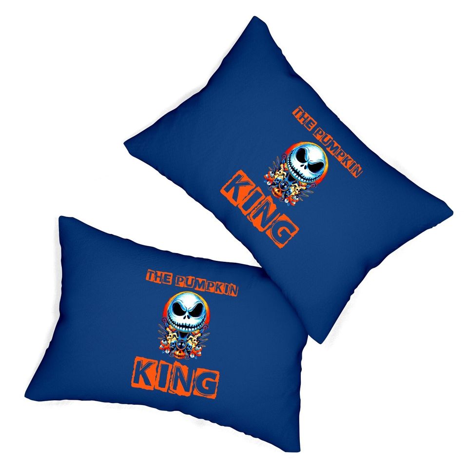 Jack Skellington The Pumpkin King Halloween Lumbar Pillow