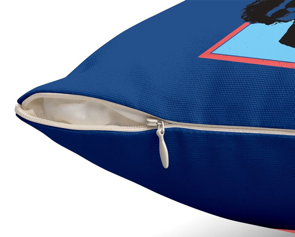 Bob Dylan Outline ly Licensed Throw Pillow