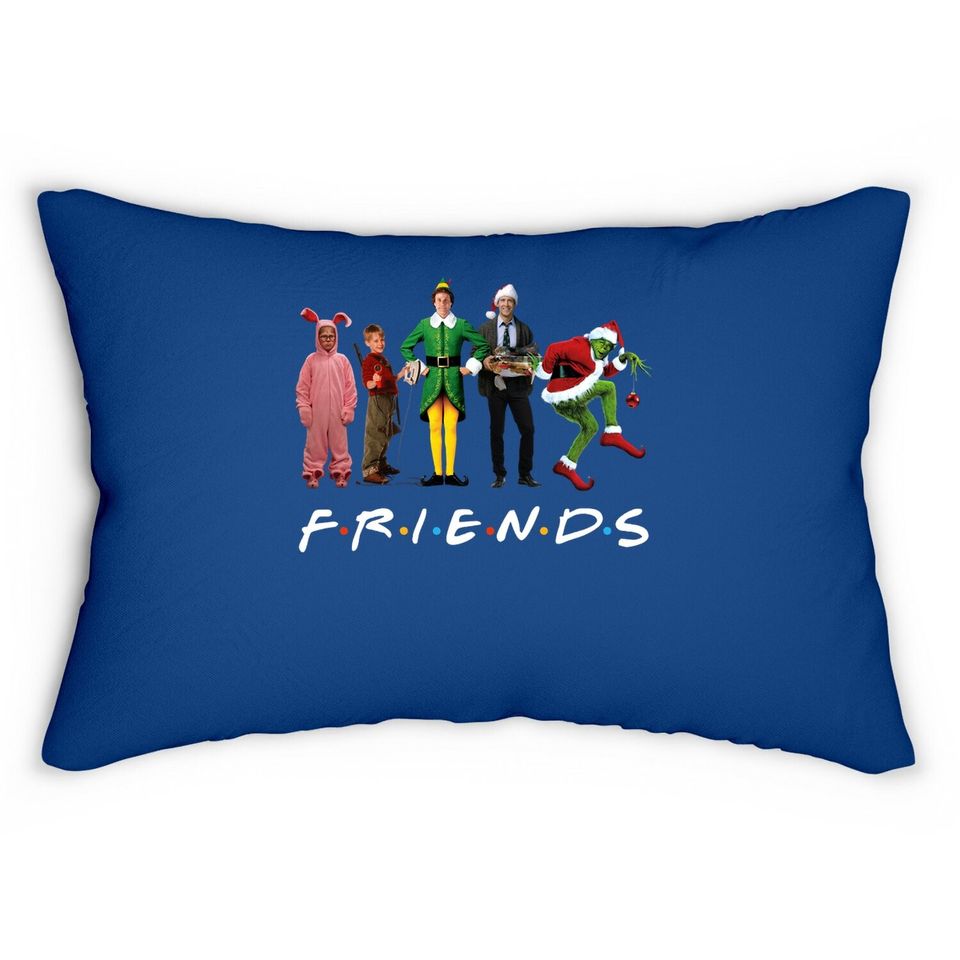 Friends Christmas Lumbar Pillow