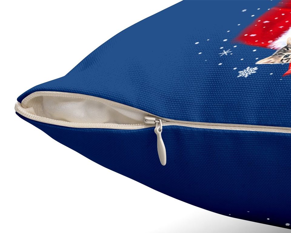 Cats And Santa Claus For Cat Lover Classic Throw Pillow