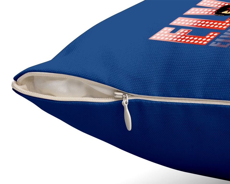 Elvis Presley Retro Rock Music Throw Pillow