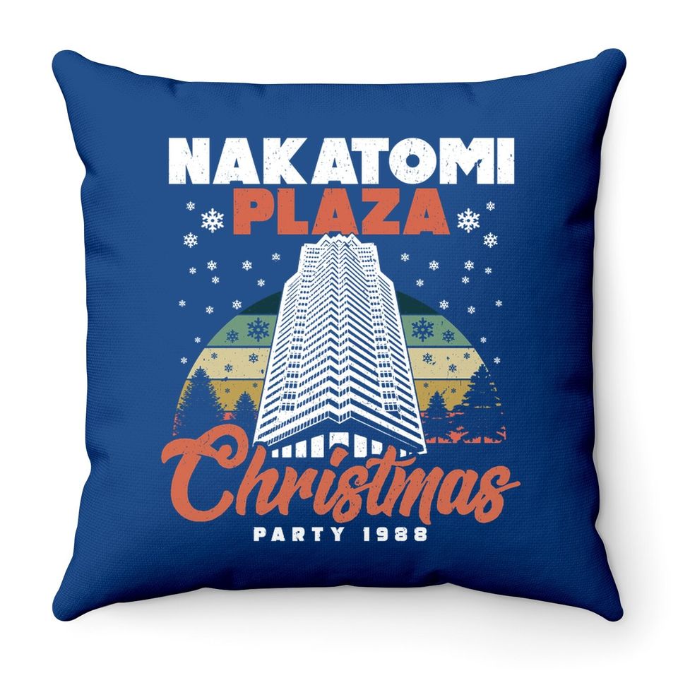 Nakatomi Plaza Christmas Party Throw Pillow