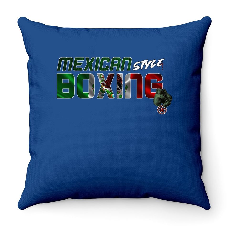 Mexican Style Boxing Throw Pillow