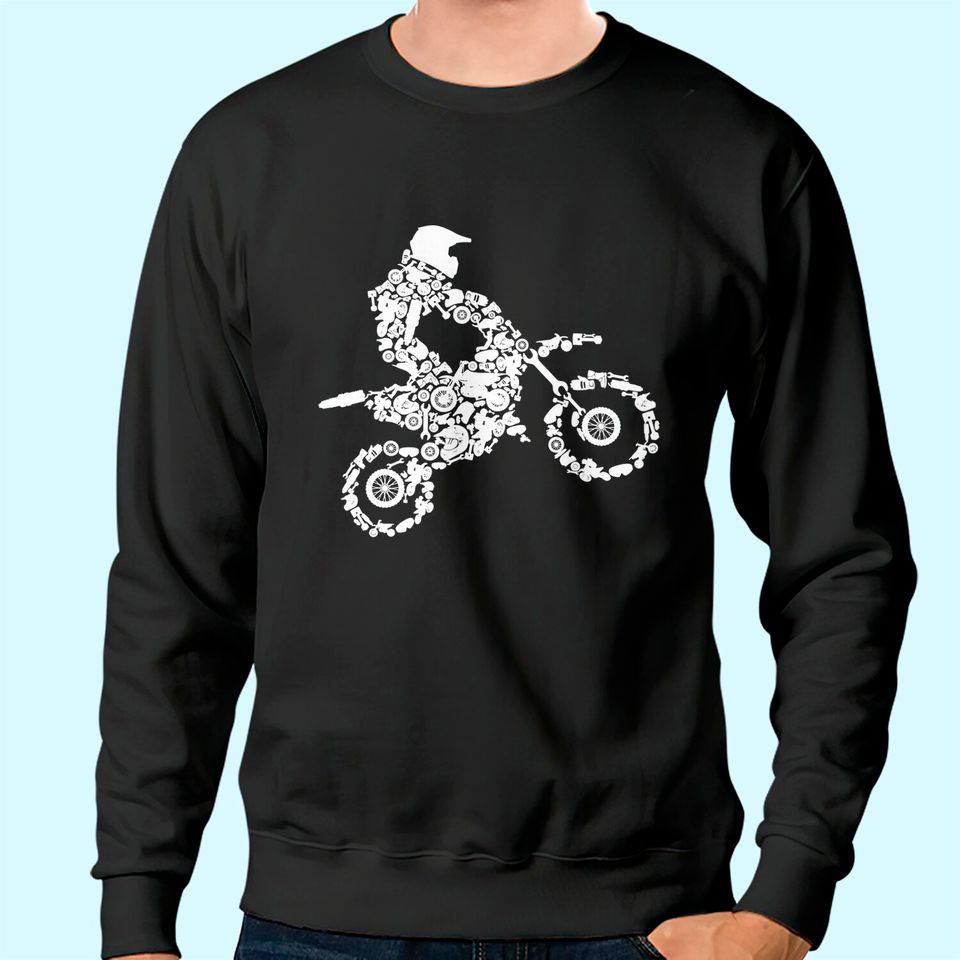 Dirt Bike Rider Motocross Enduro Dirt Biking Boys Gift Sweatshirt