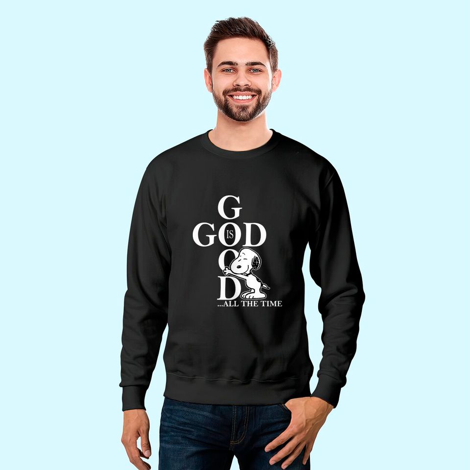 God is Good Snoopy Love God Best Sweatshirt for Chirstmas with Snoopy Sweatshirt