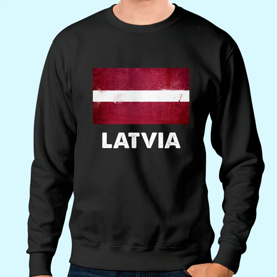 Latvia Flag Sweatshirt