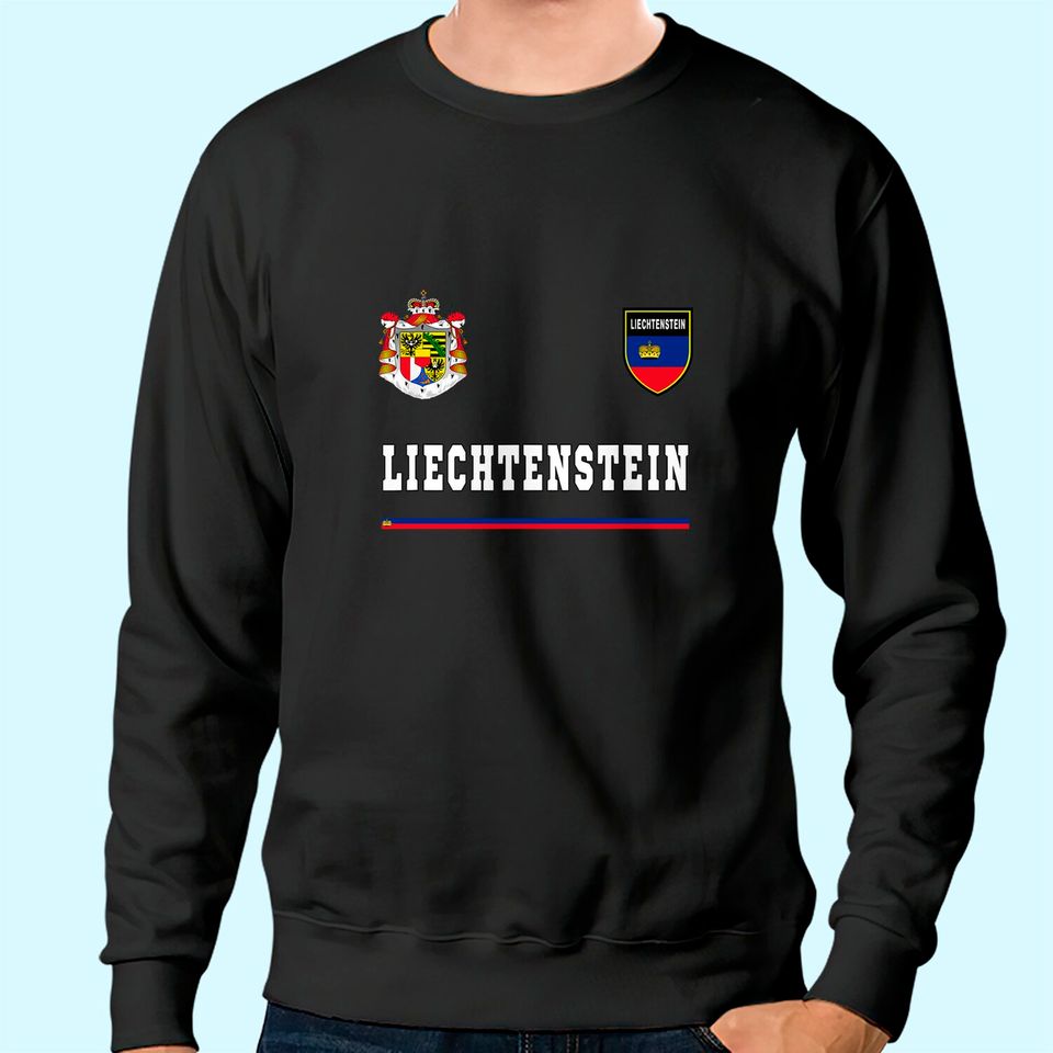 Liechtenstein Flag Football Sweatshirt
