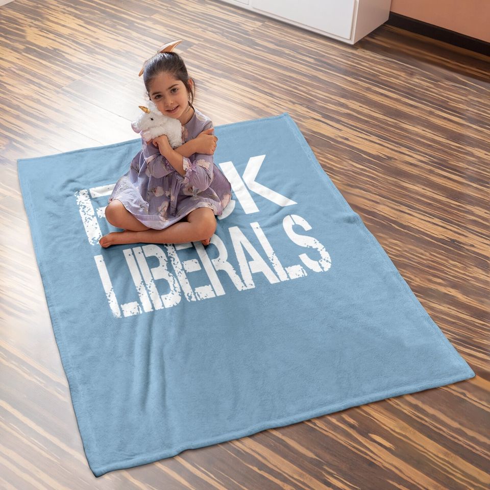 Fuck Liberals Sporty Style Baby Blanket Short-sleeve Athletic Quick-drying Tees Tops