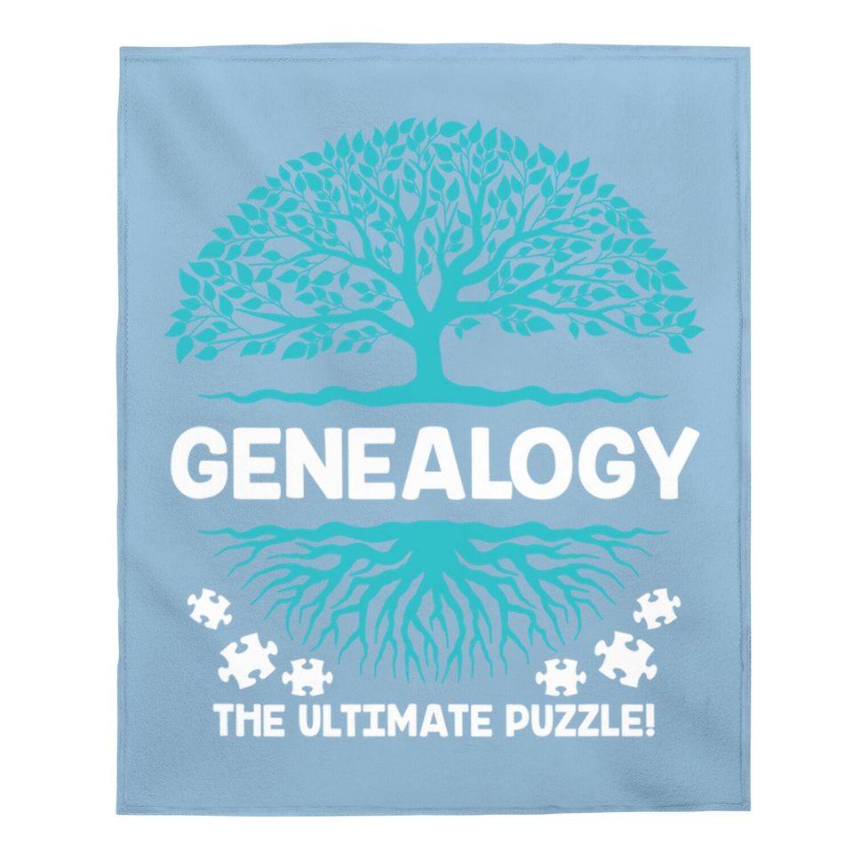 Genealogy The Ultimate Puzzle Family History Baby Blanket