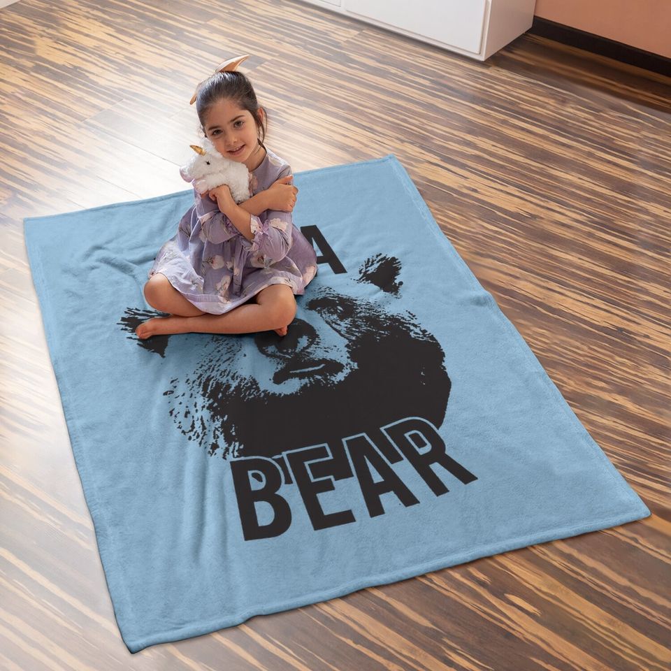 Papa Bear Baby Blanket Funny Fathers Day Idea For Dad Papa Hilarious Husband