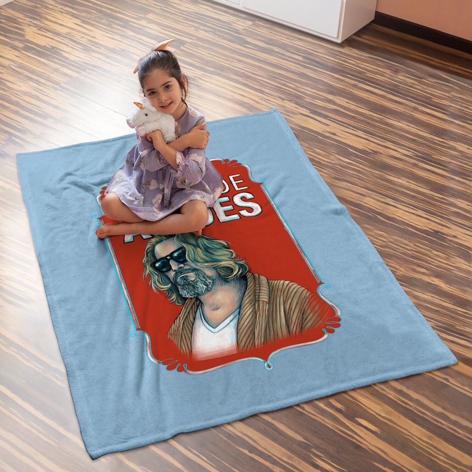 The Big Lebowski The Dude Abides Baby Blanket