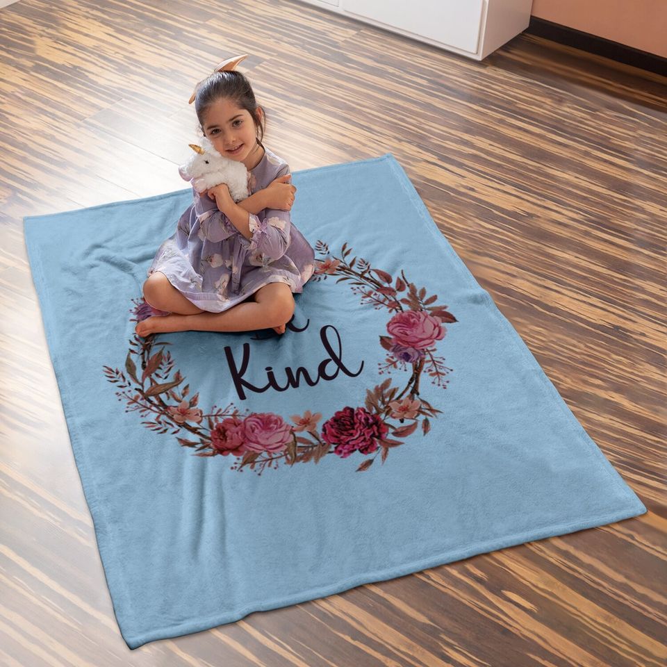 Be Kind Baby Blanket Summer Letter Print Short Sleeve Loose Tops Inspirational Graphic Baby Blanket
