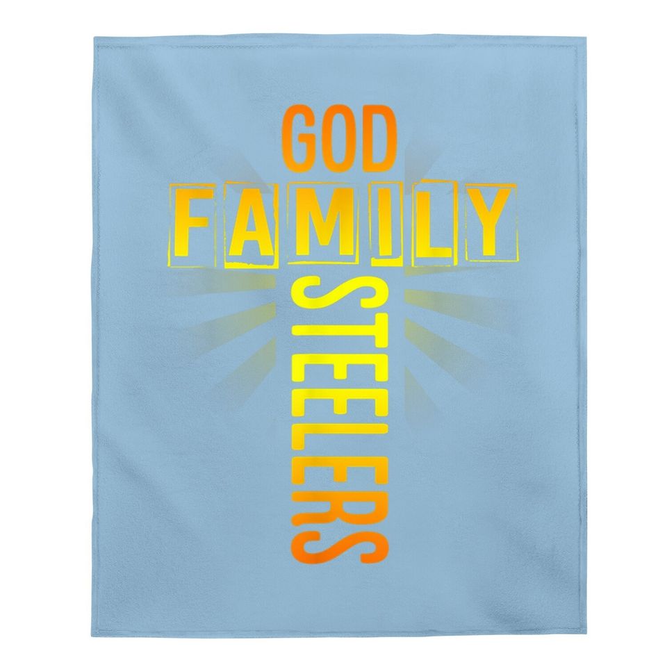 God Family Steeler Baby Blanket Father's Day Gift Baby Blanket Baby Blanket