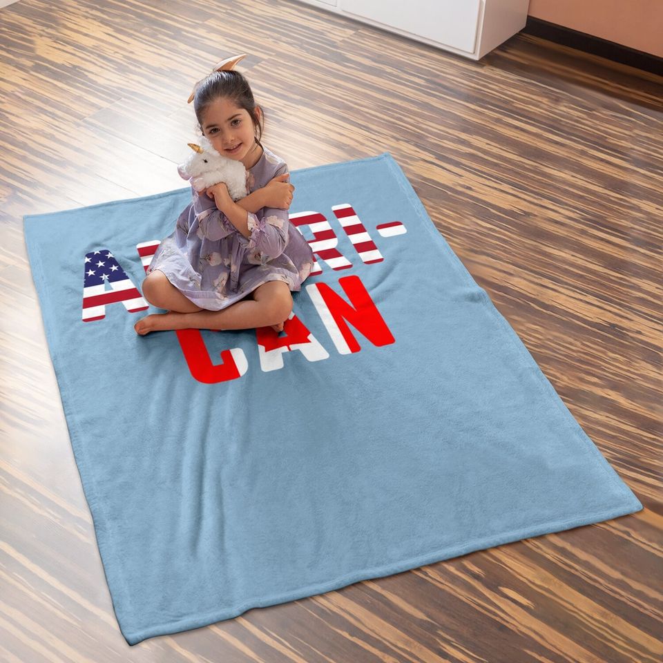 American Canadian Flag Baby Blanket America Canada Patriotic Baby Blanket