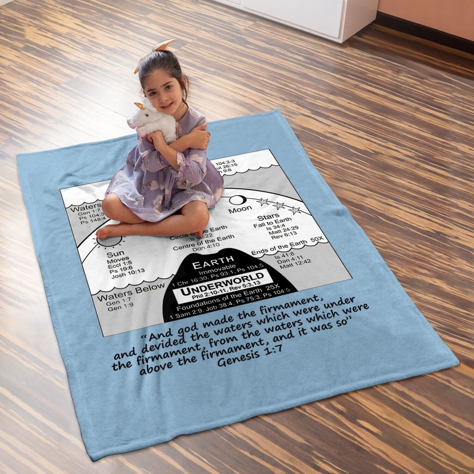 Flat Earth Baby Blanket