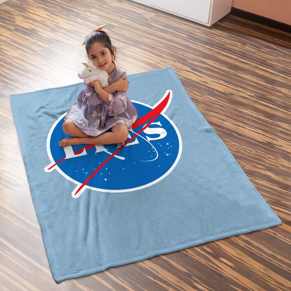 Nasa Lies Flat Earth Baby Blanket