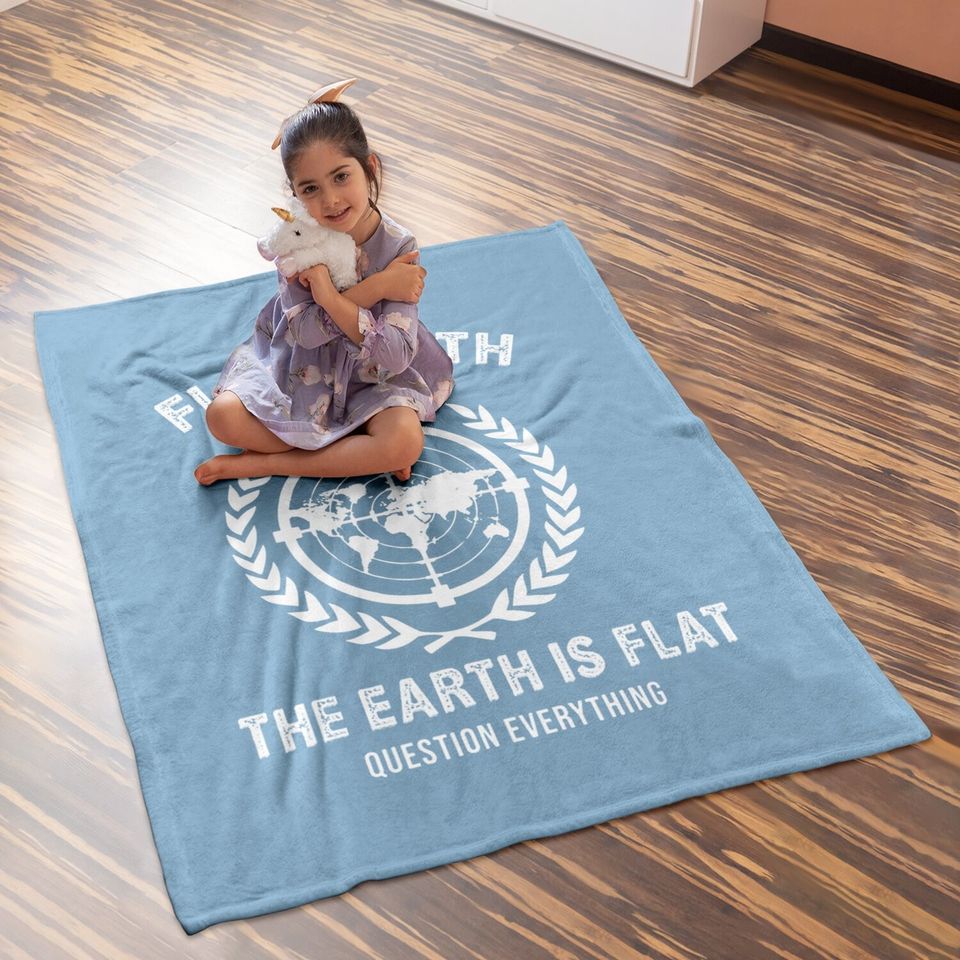 Flat Earth Baby Blanket