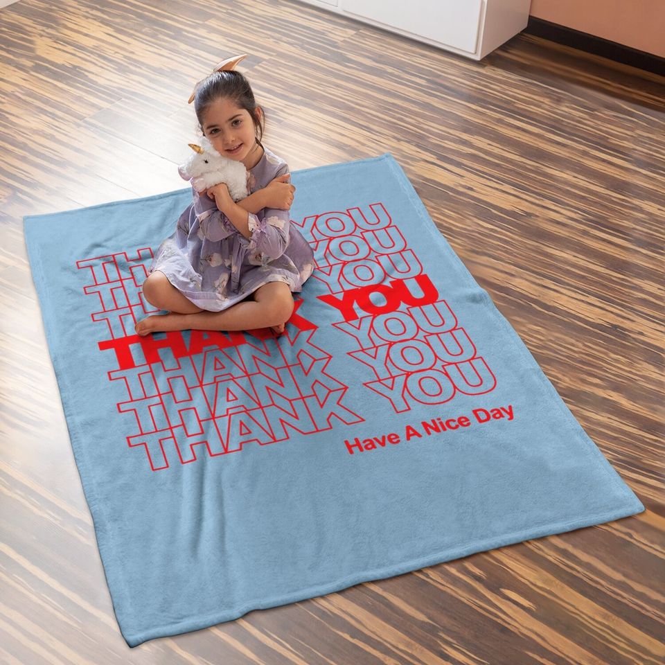 Thank You Bag Baby Blanket Baby Blanket