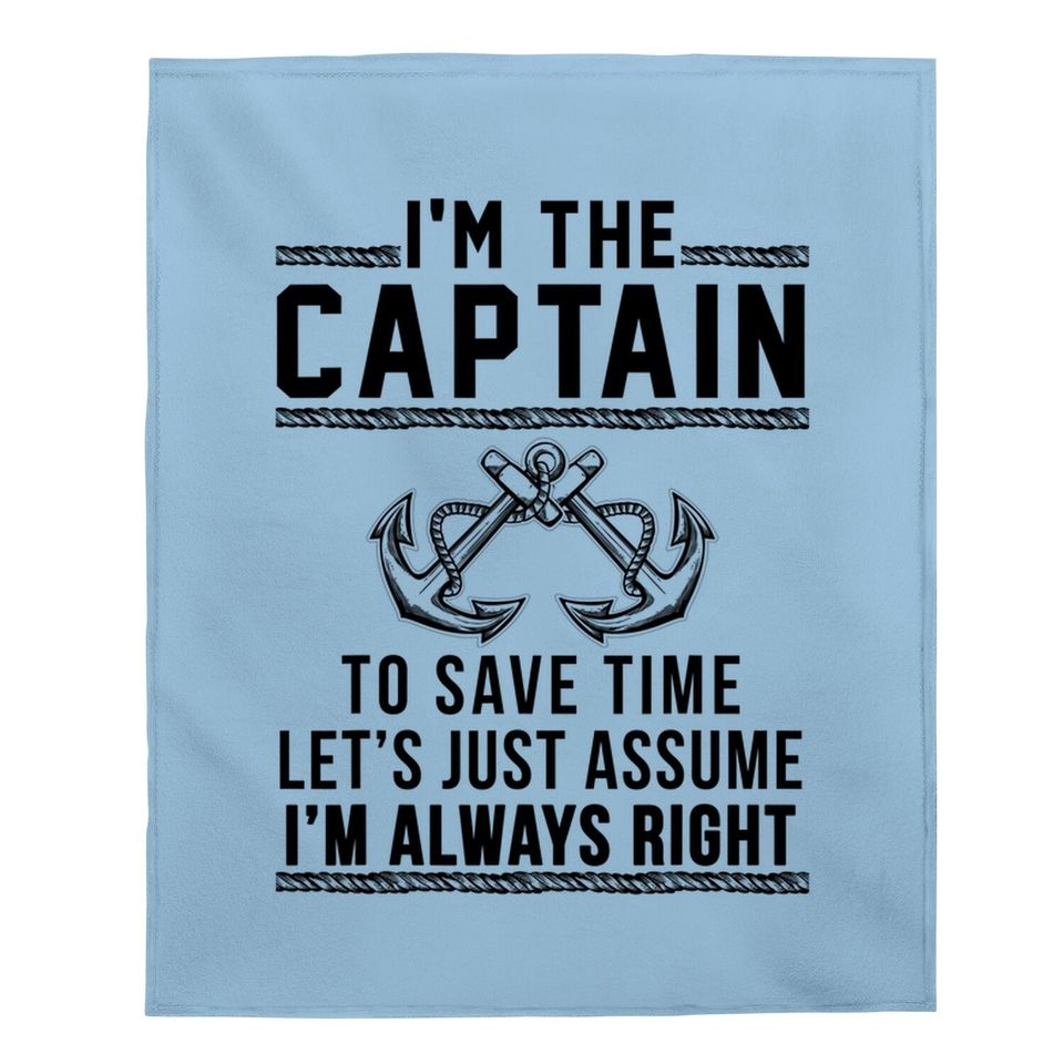 Captain Of The Boat - Baby Blanket Baby Blanket