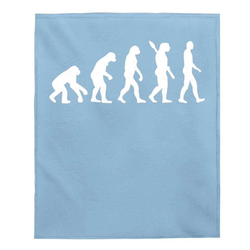 Human Evolution Baby Blanket