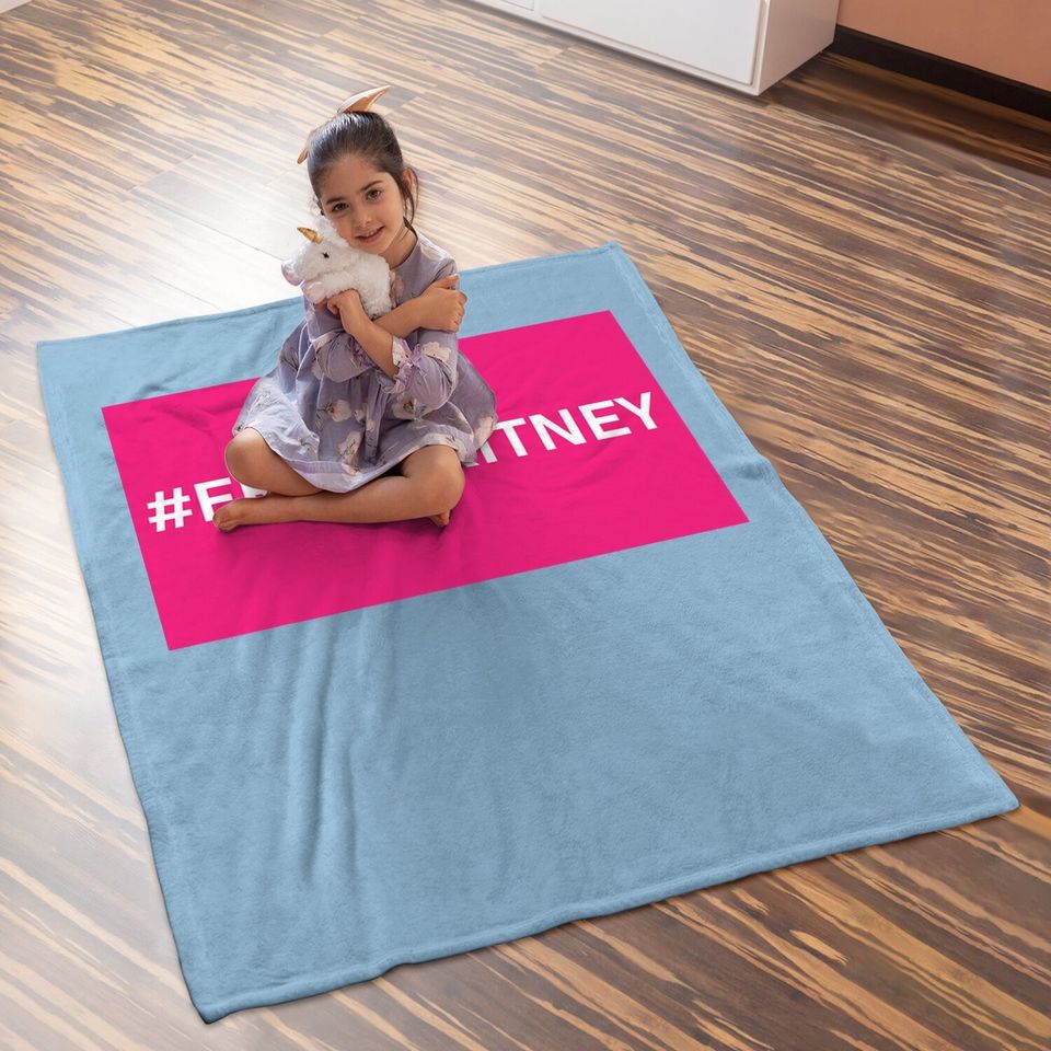 Free Britney Pink Baby Blanket
